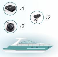 Комплект видеонаблюдения для судна - регистратор, 2 камеры