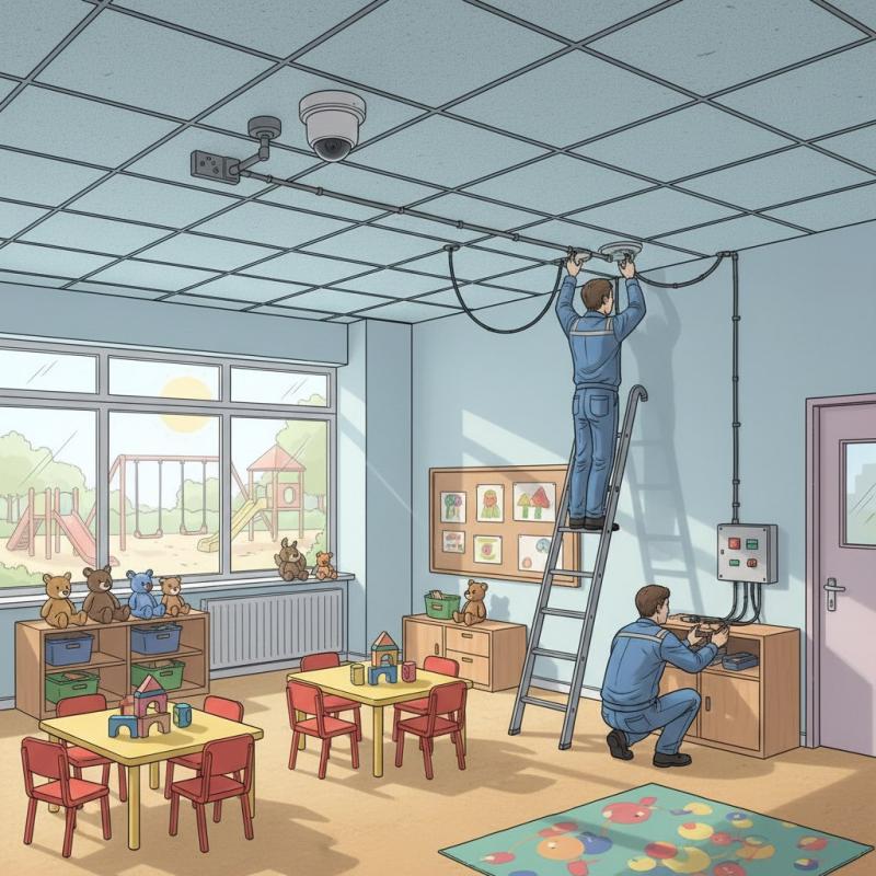 Установить видеонаблюдение в детском саду заказать в Краснокаменске, цена, интернет магазин cameralook