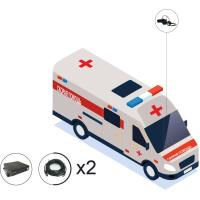 IPTRONIC Комплект видеонаблюдения для автомобилей скорой помощи под ПП №969 (онлайн HDD+SD)