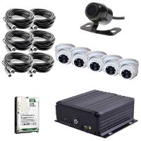 Комплект видеонаблюдения на транспорт с HDD на 6 камер ВизорМонитор(Базовый)