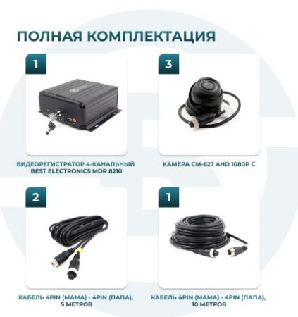 Комплект видеонаблюдения для школьного автобуса